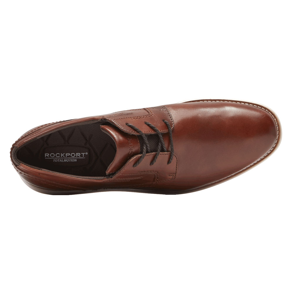 Rockport Mens Total Motion Sport Plain Toe - Dress Shoes Brown - ONX539604